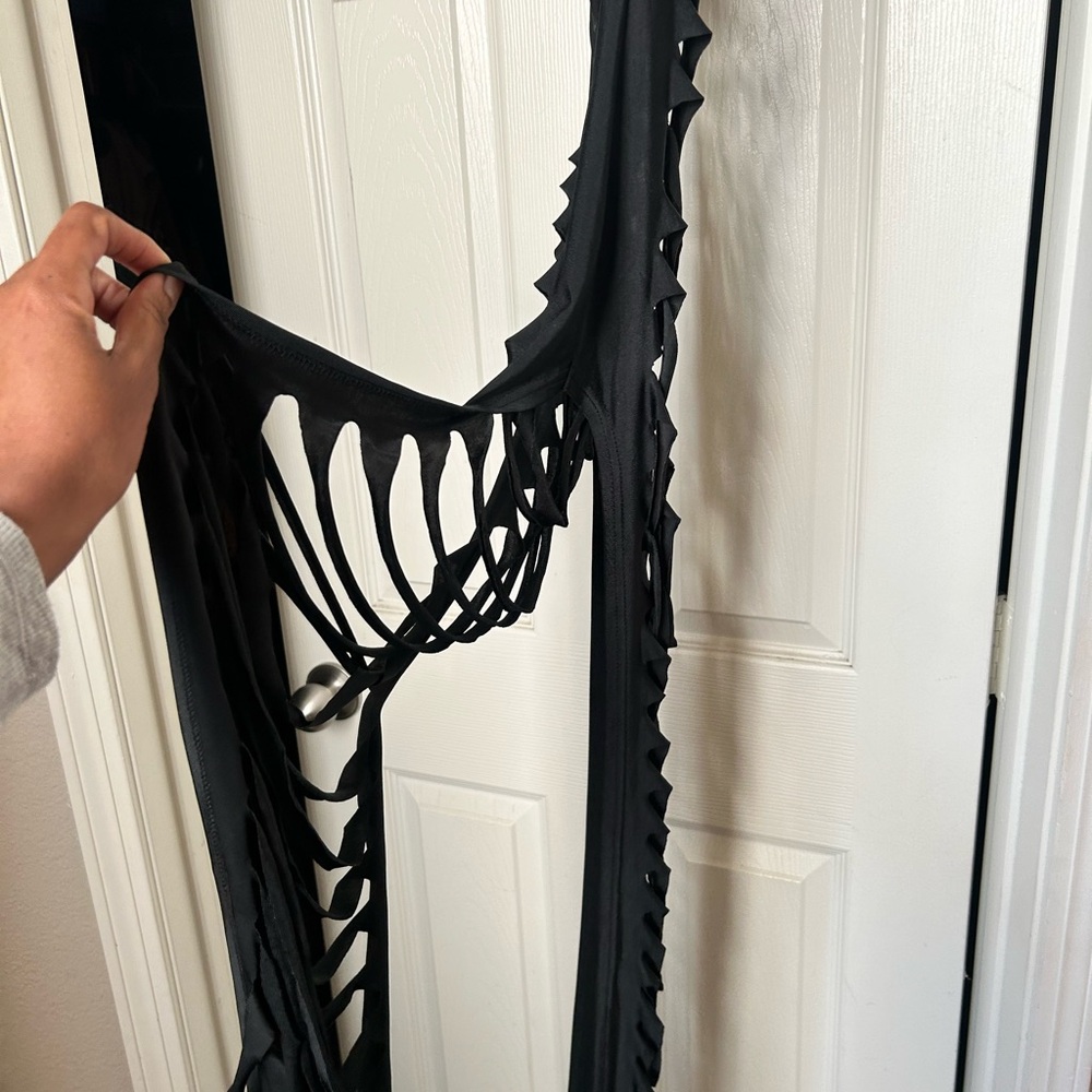 Black Cut-Out Maxi Dress coverup - Picture 4 of 4